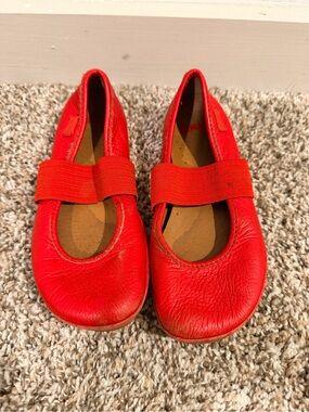 Camper Red Kids Mary Jane Elastic-Strap Shoes